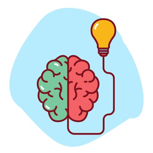 Brainstormen vectorillustratie vector