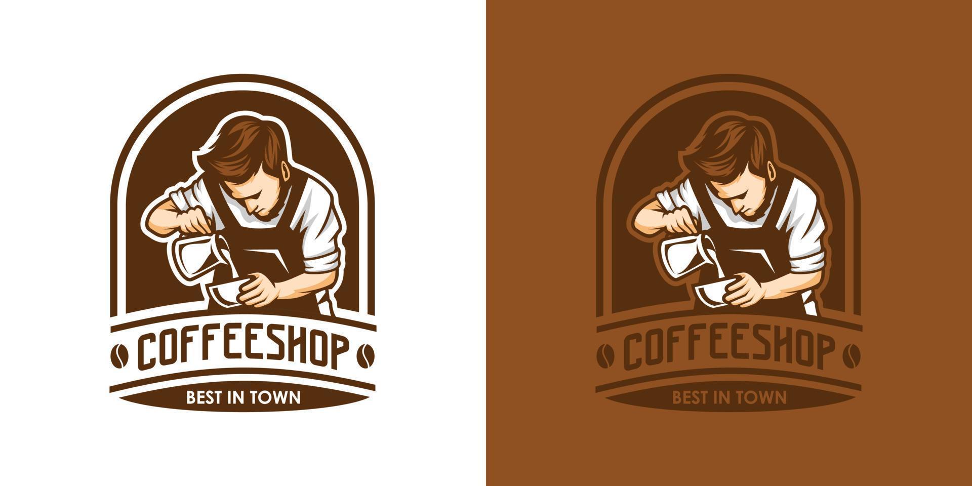 Coffee shop logo vector