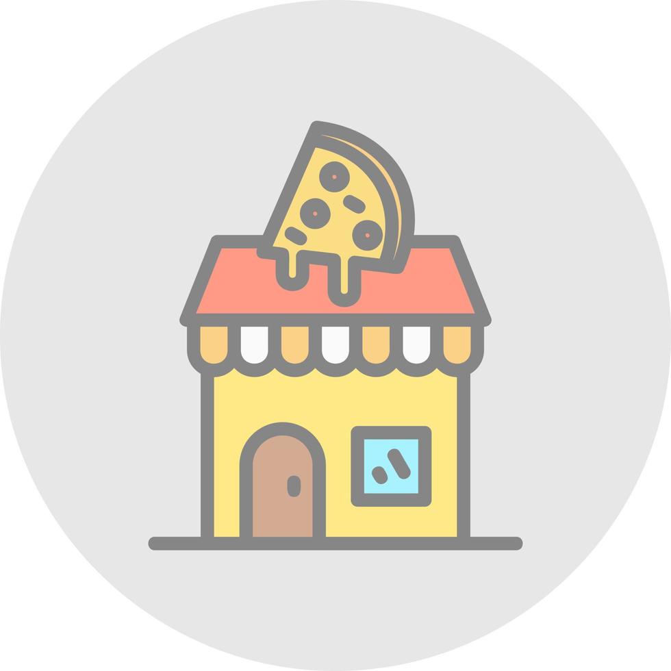 pizza winkel vector icoon ontwerp