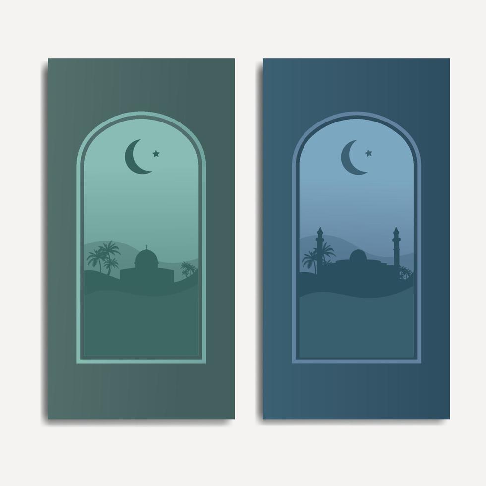 Ramadan kareem. Islamitisch groet kaart sjabloon. bidden vector