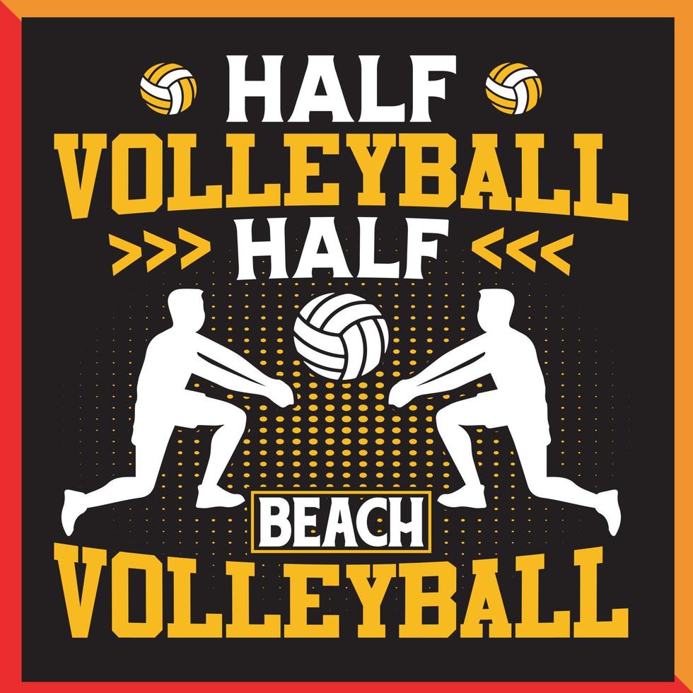 volleybal t-shirt ontwerp vector