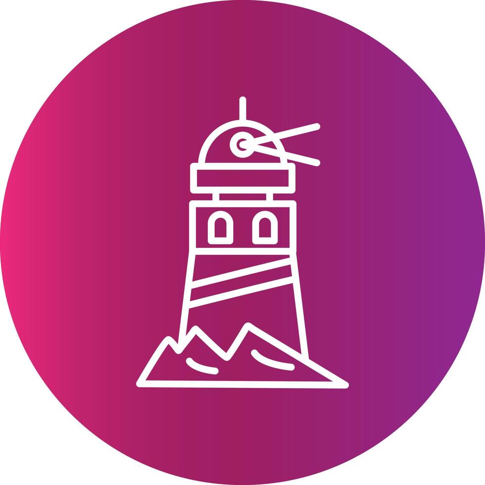 vuurtoren creatief icoon vector