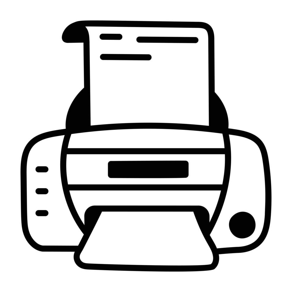 modieus papier printer vector