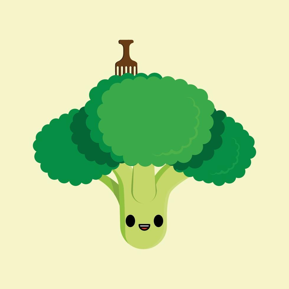 vectorillustratie van een broccoli vector