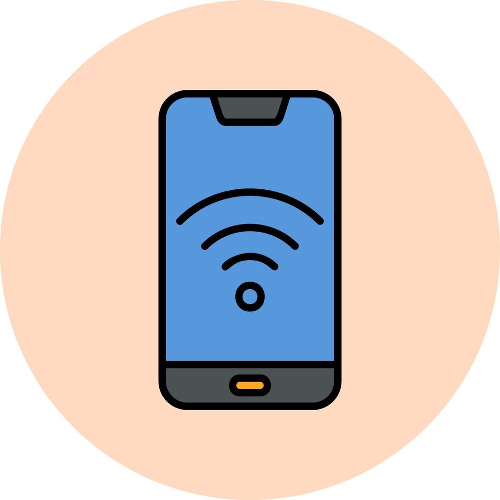 smartphone Wifi vector icoon