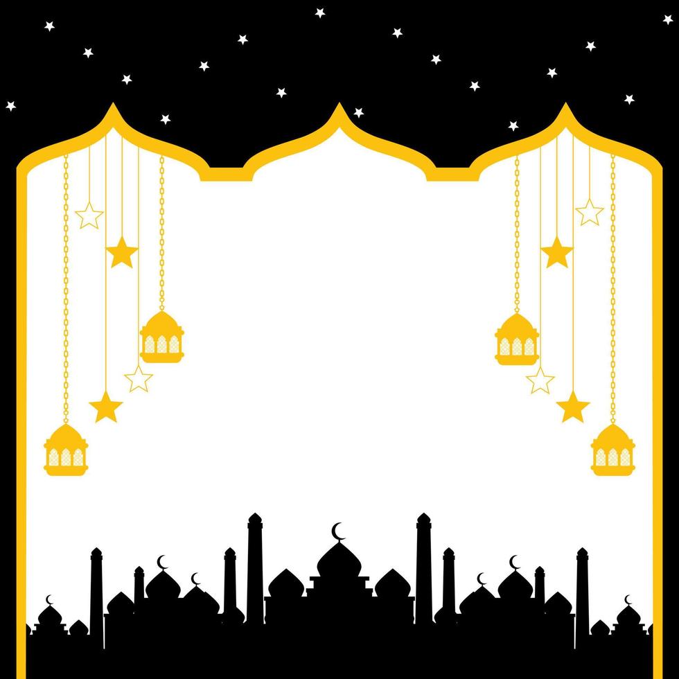 eid groet kaart, Ramadan grafisch ontwerp vector illustratie achtergrond modern vlak elegant islamitisch, perfect voor ieder post sjabloon of banier nodig hebben en andere grafisch verwant middelen