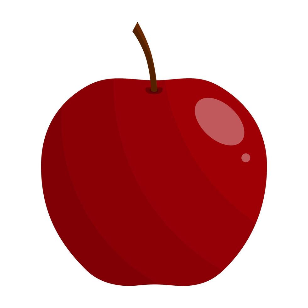 rood appel, heerlijk fruit, vers en zoet welke is gunstig voor Gezondheid vector