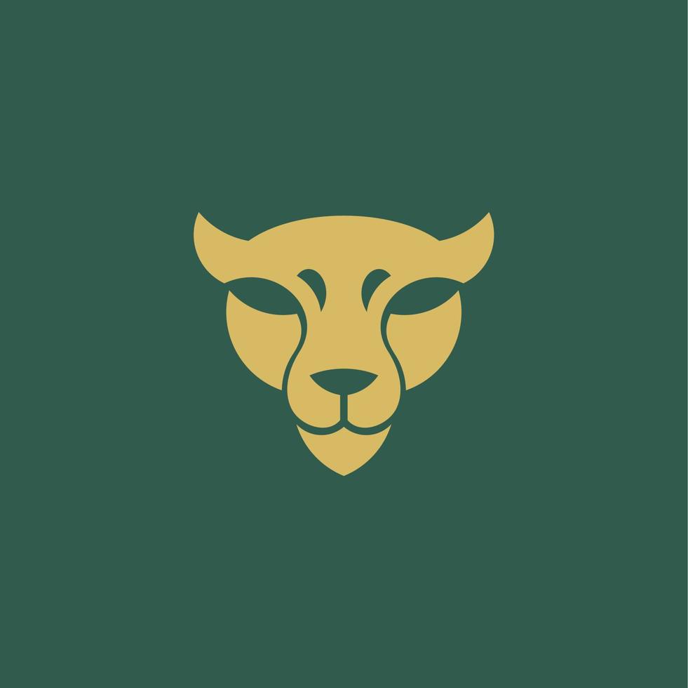 Jachtluipaard hoofd gemakkelijk logo vector