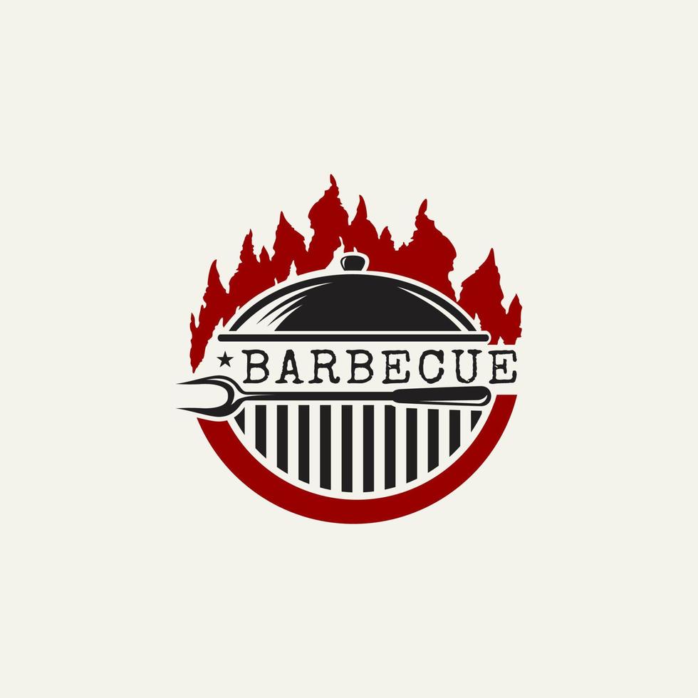 gemakkelijk barbecue logo vector