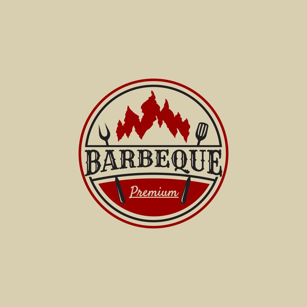 gemakkelijk barbecue logo vector