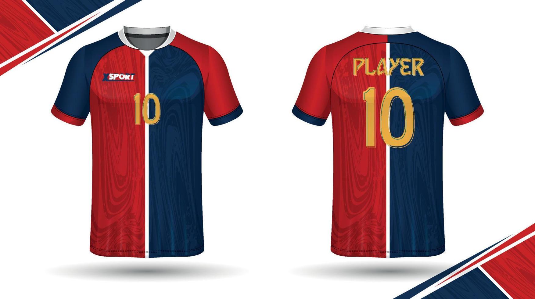 voetbal Jersey ontwerp voor sublimatie, sport t overhemd ontwerp vector