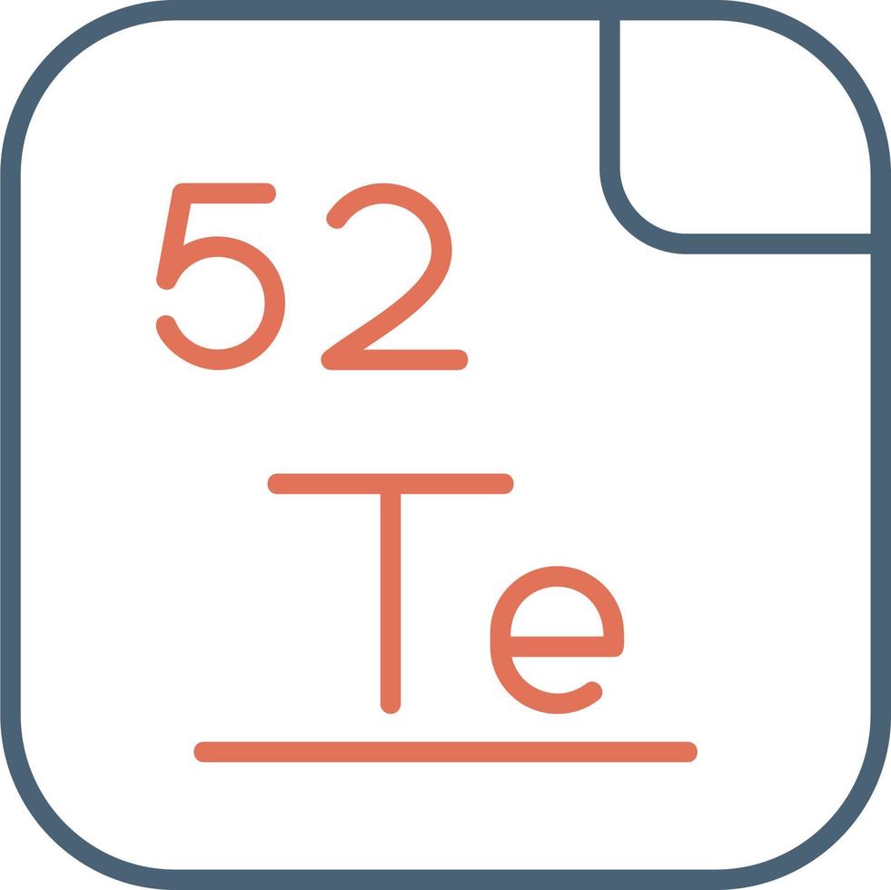 tellurium vector icoon