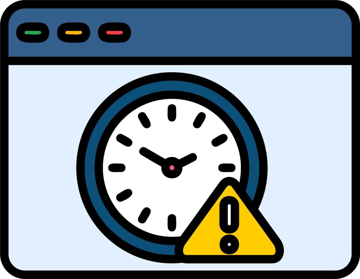 deadline vector pictogram