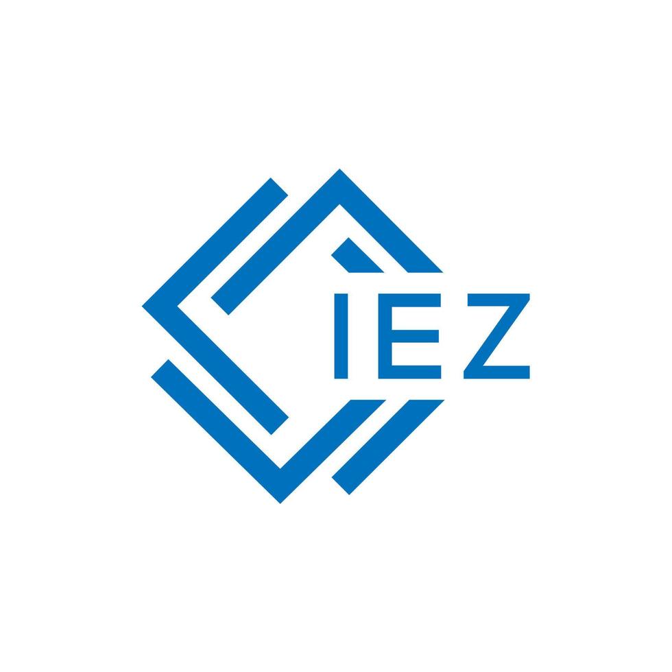 iezo brief logo ontwerp Aan wit achtergrond. iezo creatief cirkel brief logo concept. iezo brief ontwerp. vector