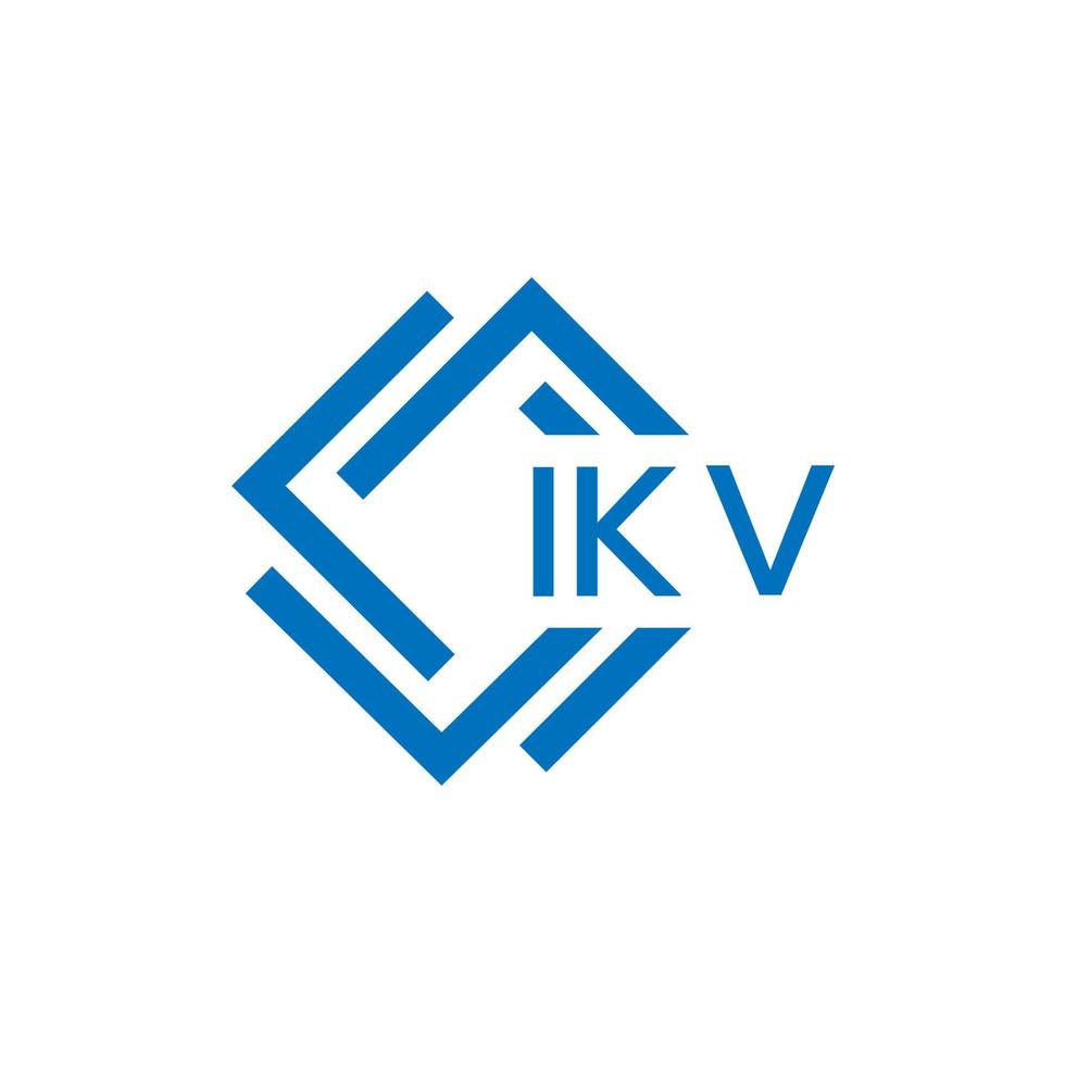 ikv creatief cirkel brief logo concept. ikv brief ontwerp.ikv brief logo ontwerp Aan wit achtergrond. ikv creatief cirkel brief logo concept. ikv brief ontwerp. vector