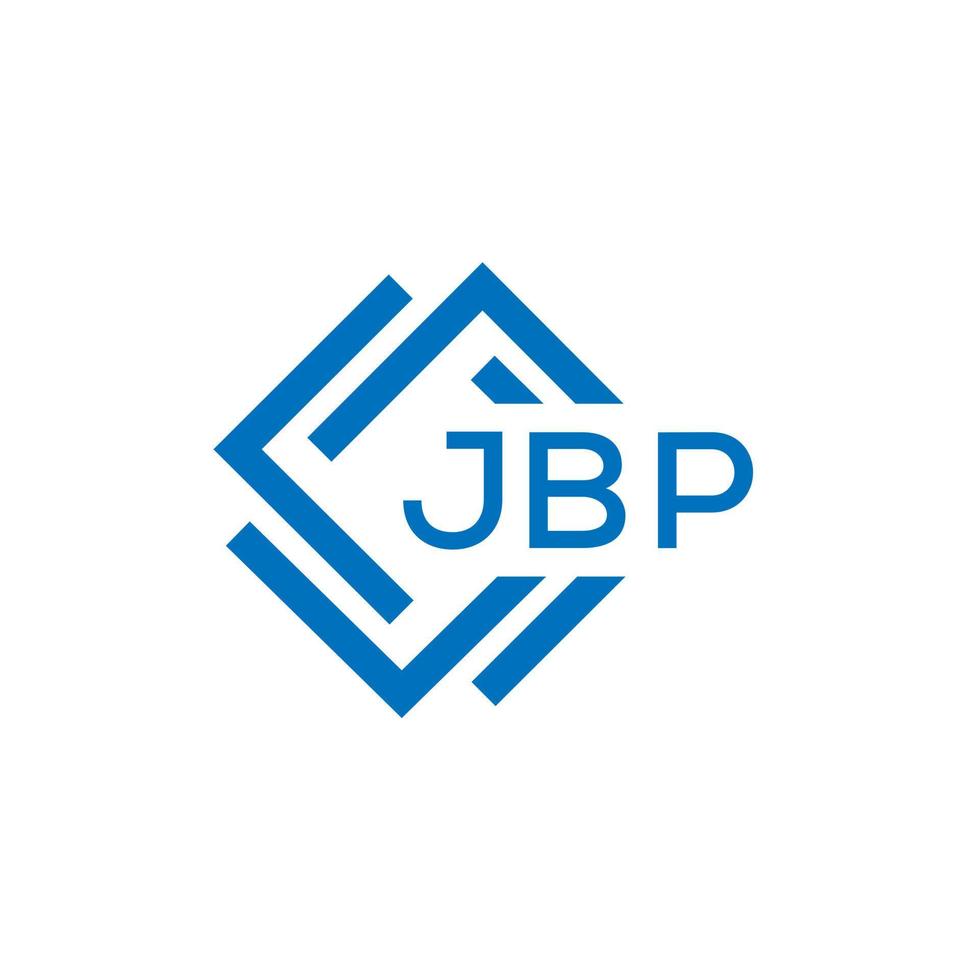 jbp creatief cirkel brief logo concept. jbp brief ontwerp. vector