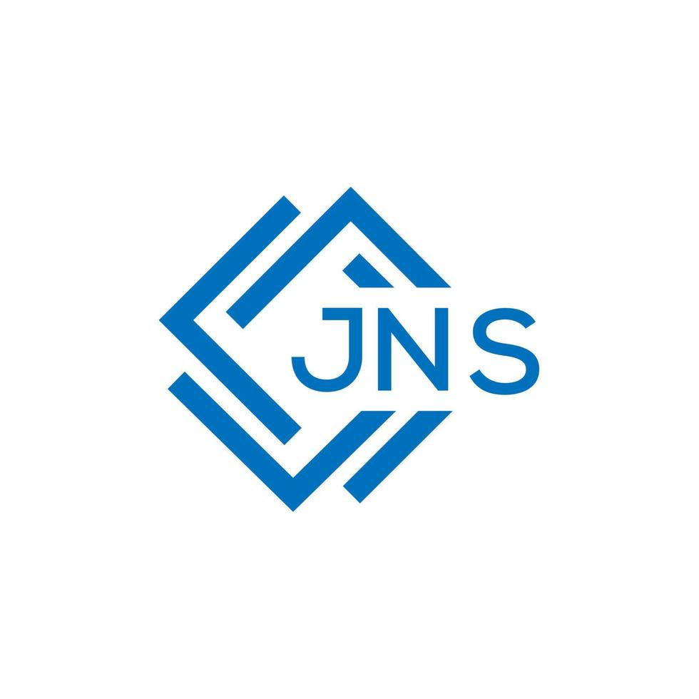 jns creatief cirkel brief logo concept. jns brief ontwerp.jns brief logo ontwerp Aan wit achtergrond. jns creatief cirkel brief logo concept. jns brief ontwerp. vector