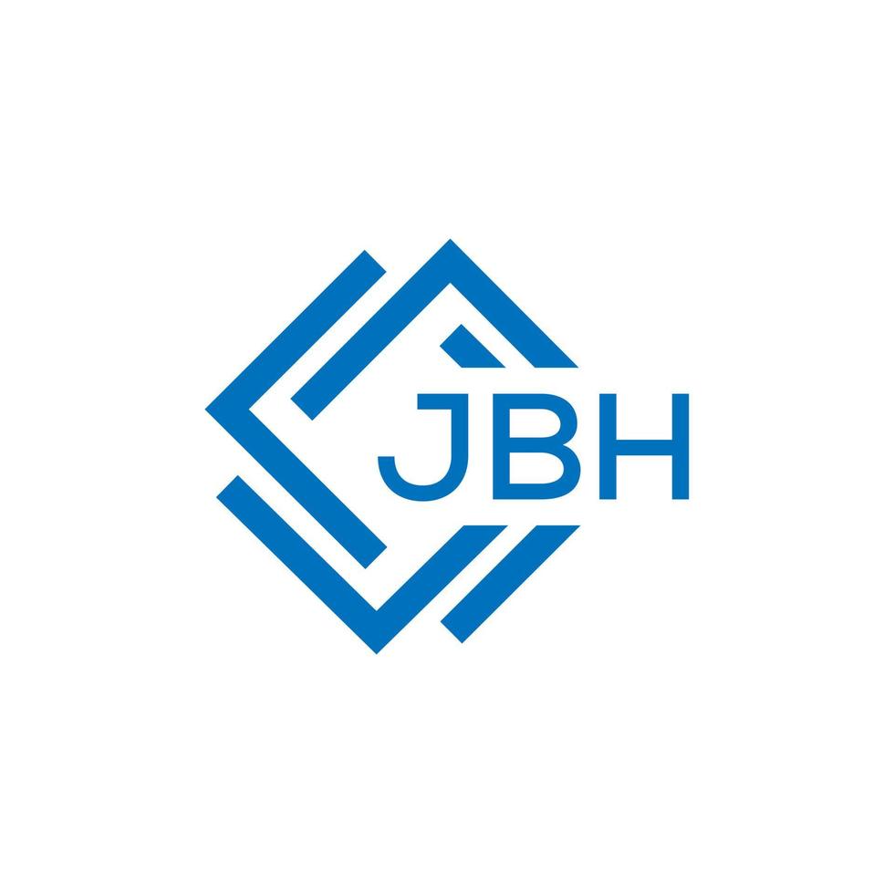 .jbh brief logo ontwerp Aan wit achtergrond. jbh creatief cirkel brief logo concept. jbh brief ontwerp. vector