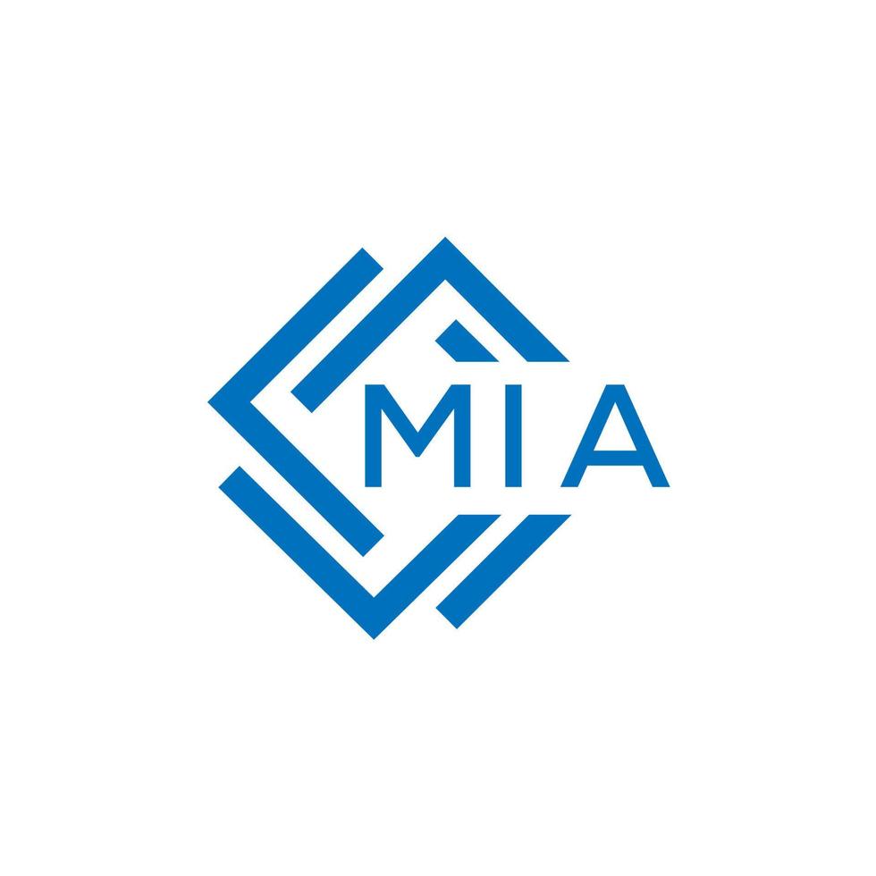 mia brief logo ontwerp Aan wit achtergrond. mia creatief cirkel brief logo concept. mia brief ontwerp. vector