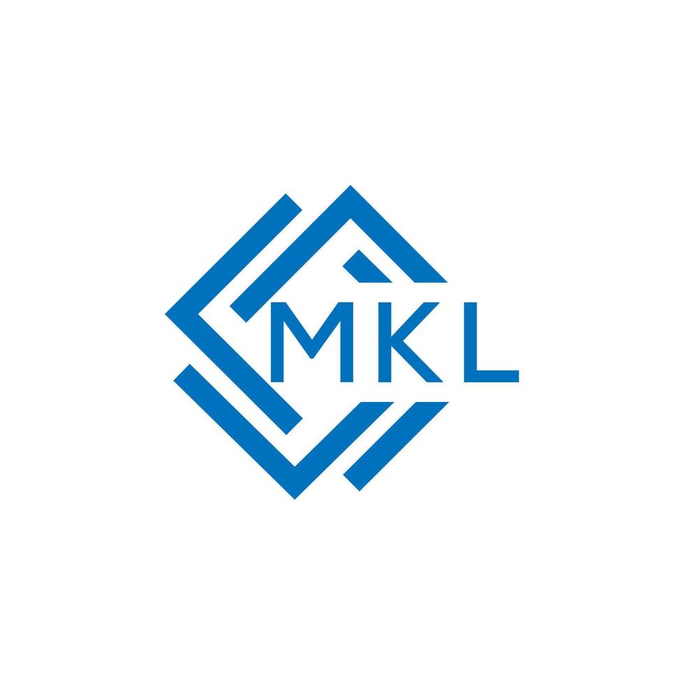 mkl creatief cirkel brief logo concept. mkl brief ontwerp.mkl brief logo ontwerp Aan wit achtergrond. mkl creatief cirkel brief logo concept. mkl brief ontwerp. vector