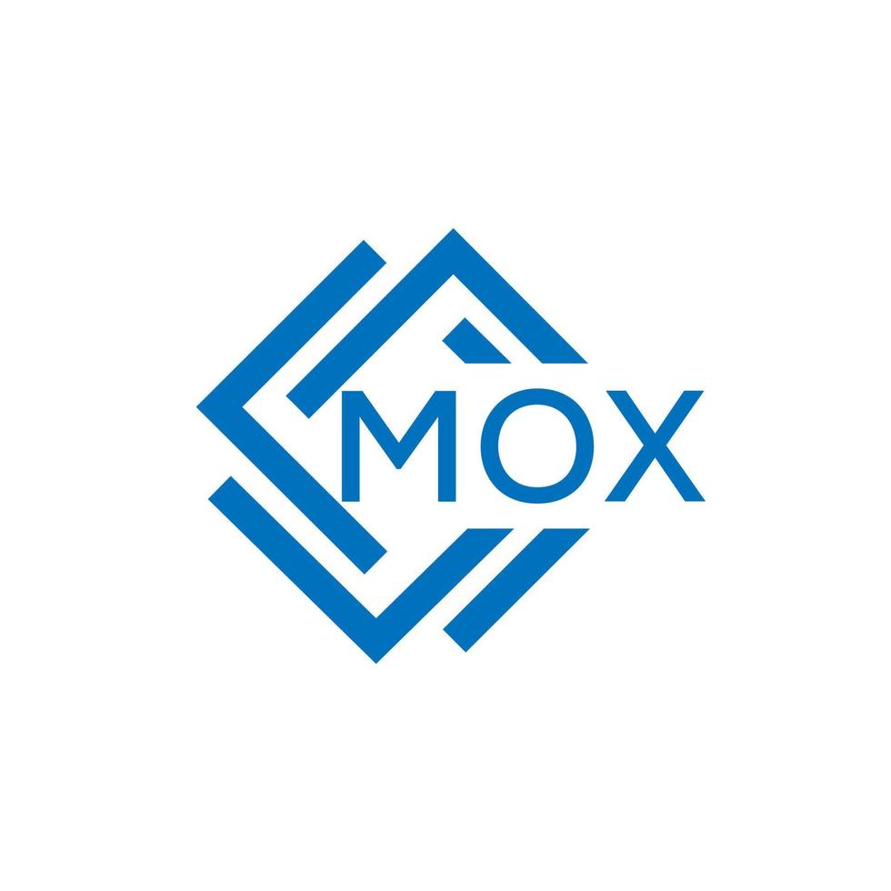 mox creatief cirkel brief logo concept. mox brief ontwerp.mox brief logo ontwerp Aan wit achtergrond. mox creatief cirkel brief logo concept. mox brief ontwerp. vector
