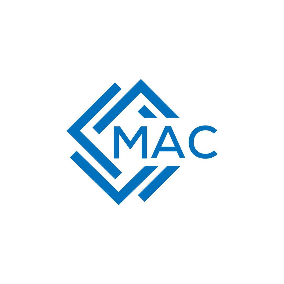 Mac brief logo ontwerp Aan wit achtergrond. Mac creatief cirkel brief logo concept. Mac brief ontwerp. vector