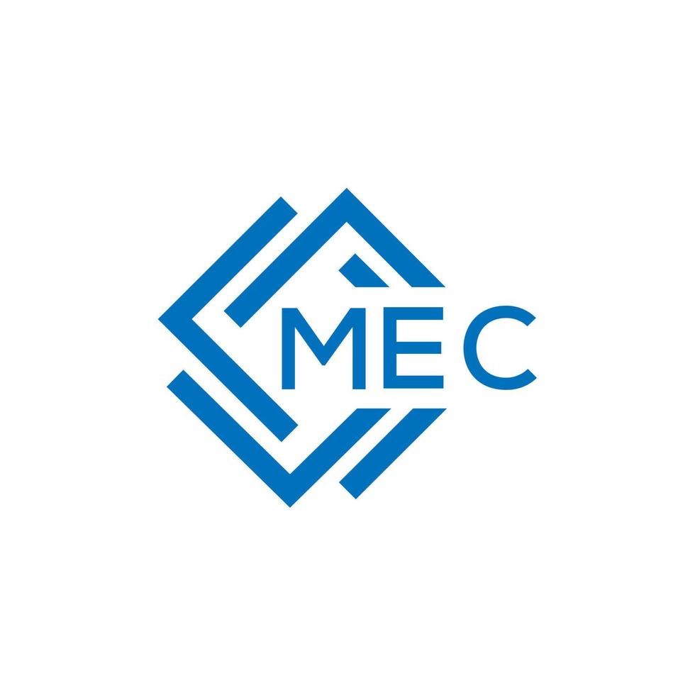 mec brief logo ontwerp Aan wit achtergrond. mec creatief cirkel brief logo concept. mec brief ontwerp. vector