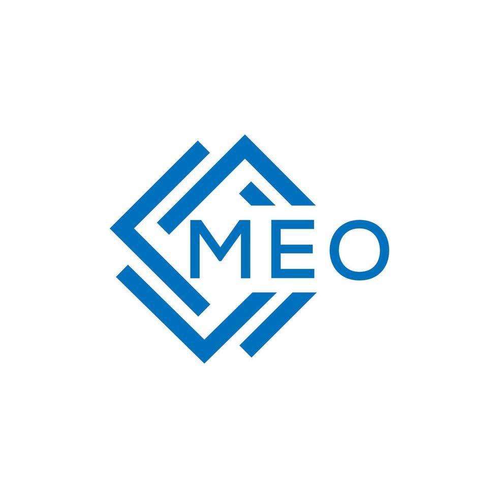 meo brief logo ontwerp Aan wit achtergrond. meo creatief cirkel brief logo concept. meo brief ontwerp. vector