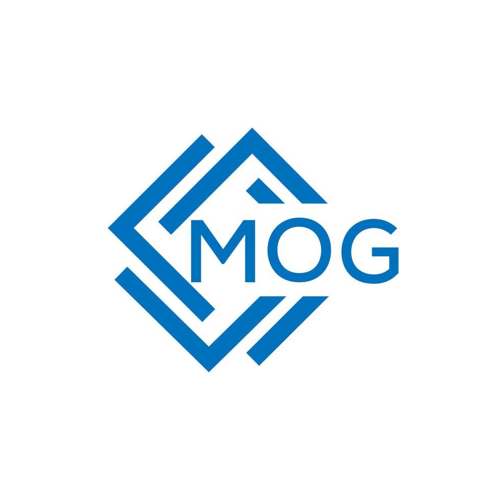 mog creatief cirkel brief logo concept. mog brief ontwerp.mog brief logo ontwerp Aan wit achtergrond. mog creatief cirkel brief logo concept. mog brief ontwerp. vector