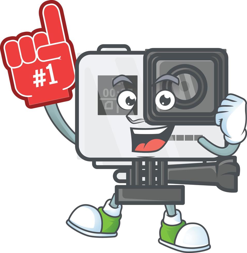 actie camera mascotte icoon ontwerp vector