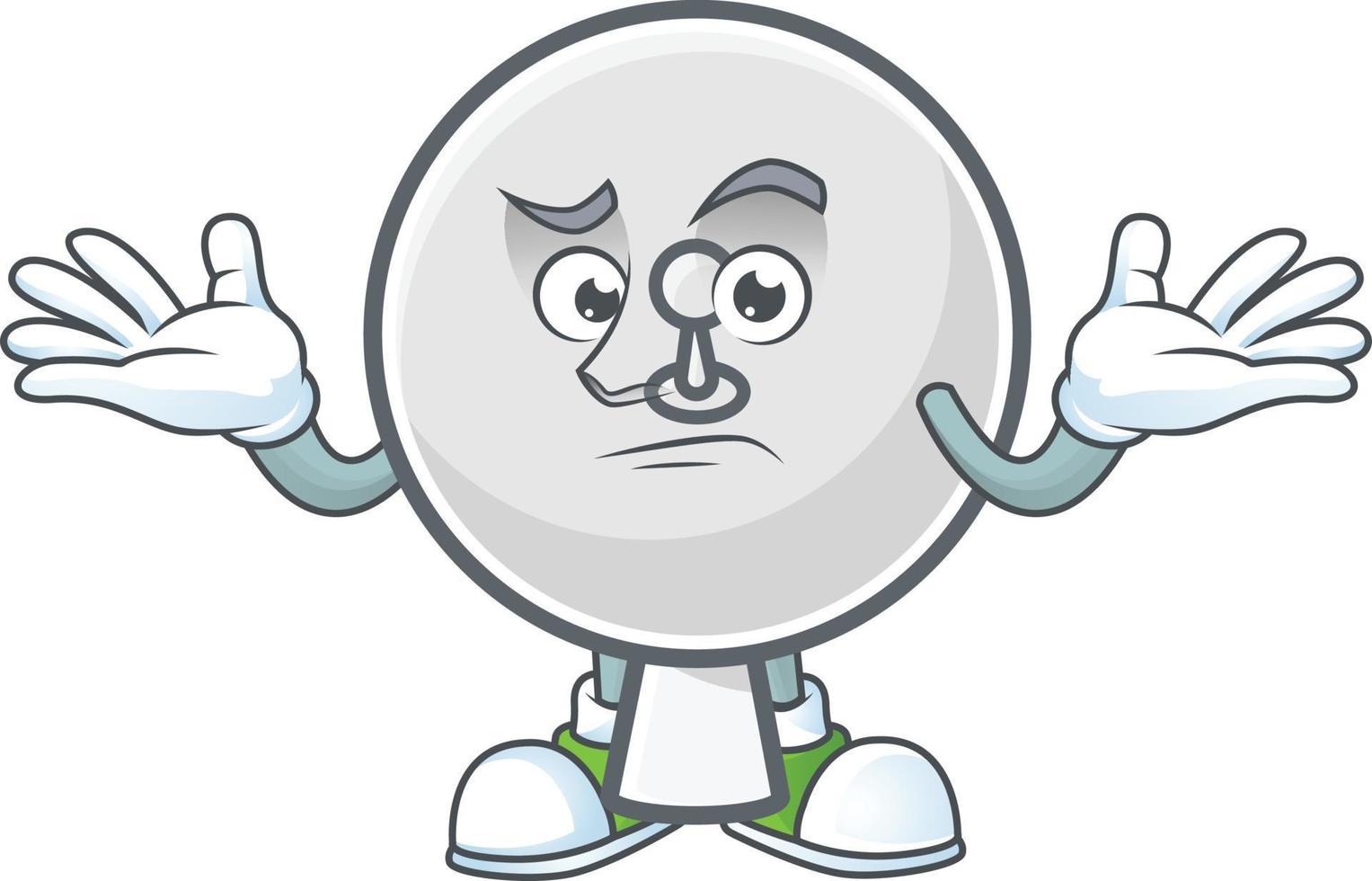 satelliet schotel mascotte icoon ontwerp vector