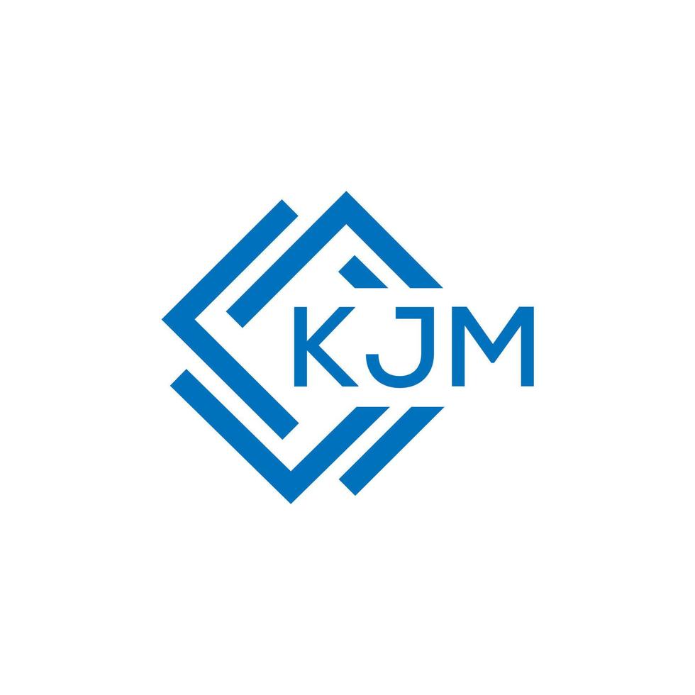 kjm brief logo ontwerp Aan wit achtergrond. kjm creatief cirkel brief logo concept. kjm brief ontwerp. vector