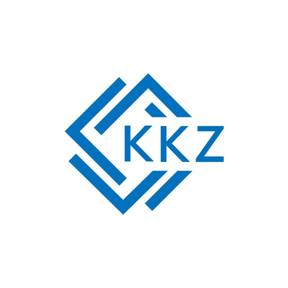 kkz brief logo ontwerp Aan wit achtergrond. kkz creatief cirkel brief logo concept. kkz brief ontwerp. vector