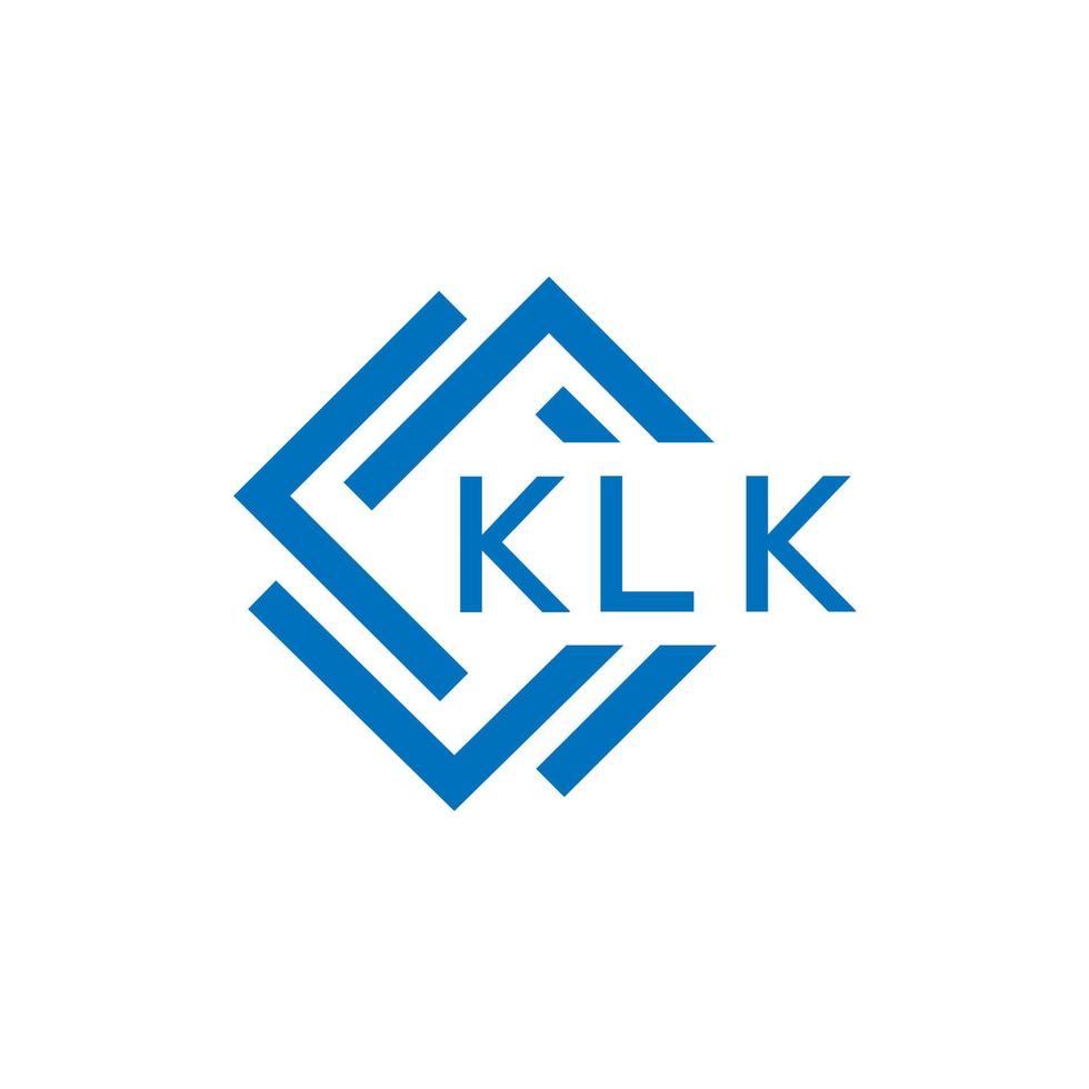 klk brief logo ontwerp Aan wit achtergrond. klk creatief cirkel brief logo concept. klk brief ontwerp. vector