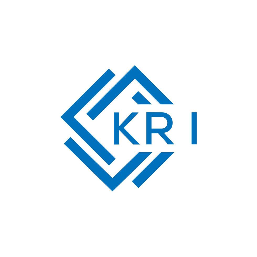 kri brief logo ontwerp Aan wit achtergrond. kri creatief cirkel brief logo concept. kri brief ontwerp. vector