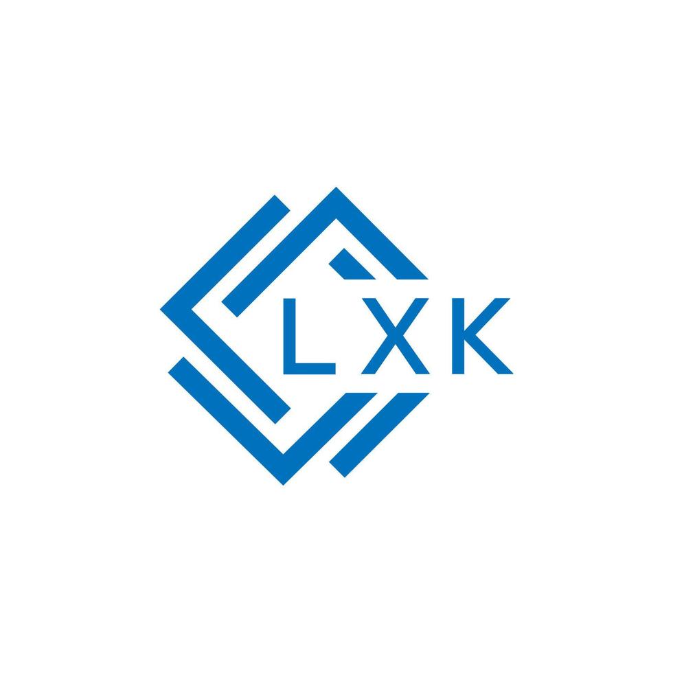 lxk creatief cirkel brief logo concept. lxk brief ontwerp. vector