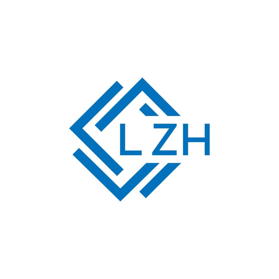 lzh brief logo ontwerp Aan wit achtergrond. lzh creatief cirkel brief logo concept. lzh brief ontwerp. vector