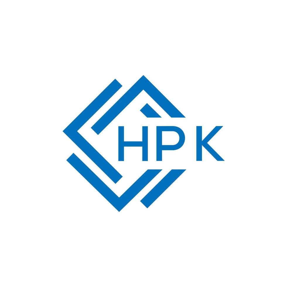 hpk brief logo ontwerp Aan wit achtergrond. hpk creatief cirkel brief logo concept. hpk brief ontwerp. vector