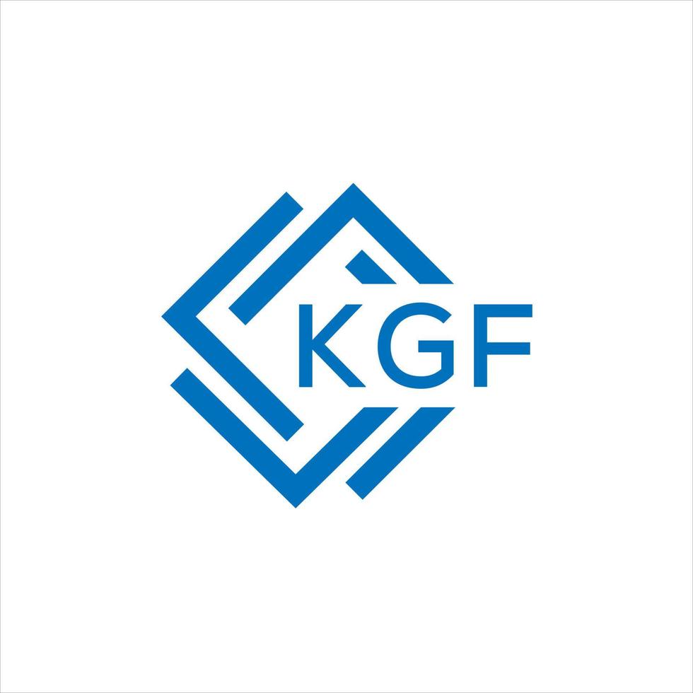kgf brief logo ontwerp Aan wit achtergrond. kgf creatief cirkel brief logo concept. kgf brief ontwerp. vector