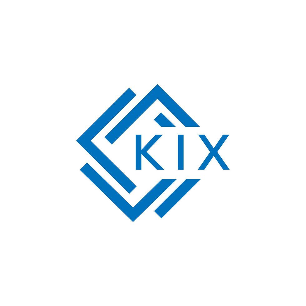 kix brief logo ontwerp Aan wit achtergrond. kix creatief cirkel brief logo concept. kix brief ontwerp. vector