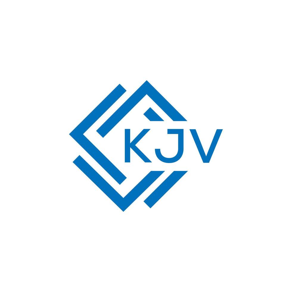 kjv brief logo ontwerp Aan wit achtergrond. kjv creatief cirkel brief logo concept. kjv brief ontwerp. vector