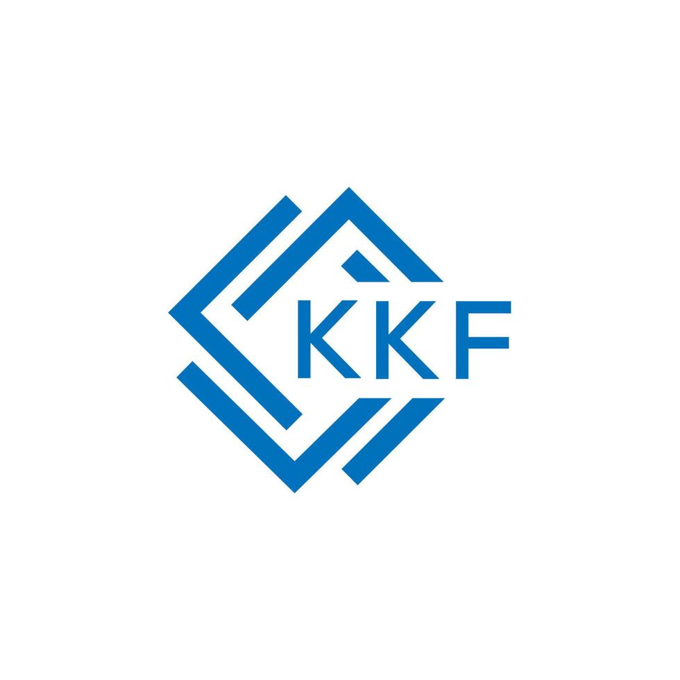 kkf brief logo ontwerp Aan wit achtergrond. kkf creatief cirkel brief logo concept. kkf brief ontwerp. vector