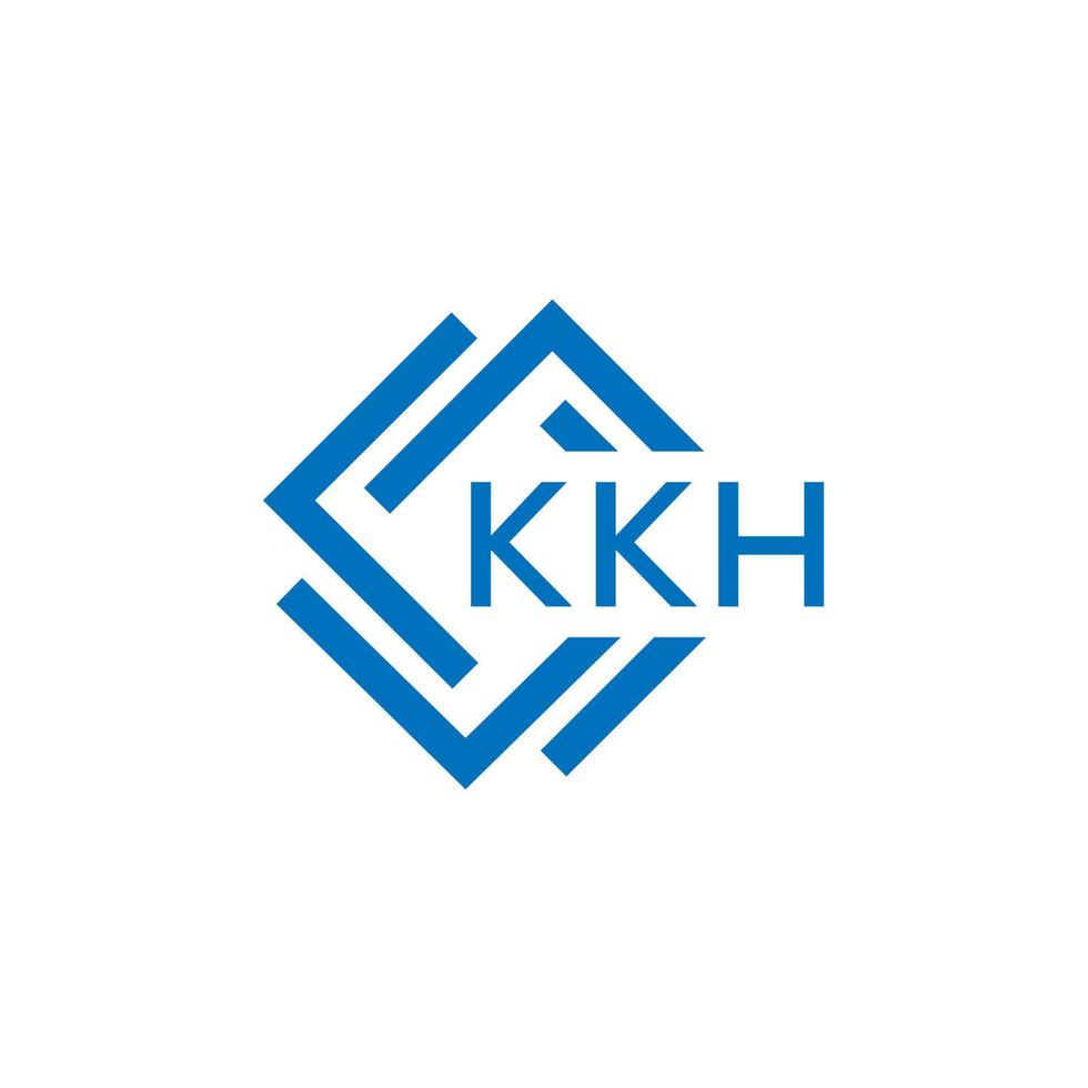 kkh brief logo ontwerp Aan wit achtergrond. kkh creatief cirkel brief logo concept. kkh brief ontwerp. vector