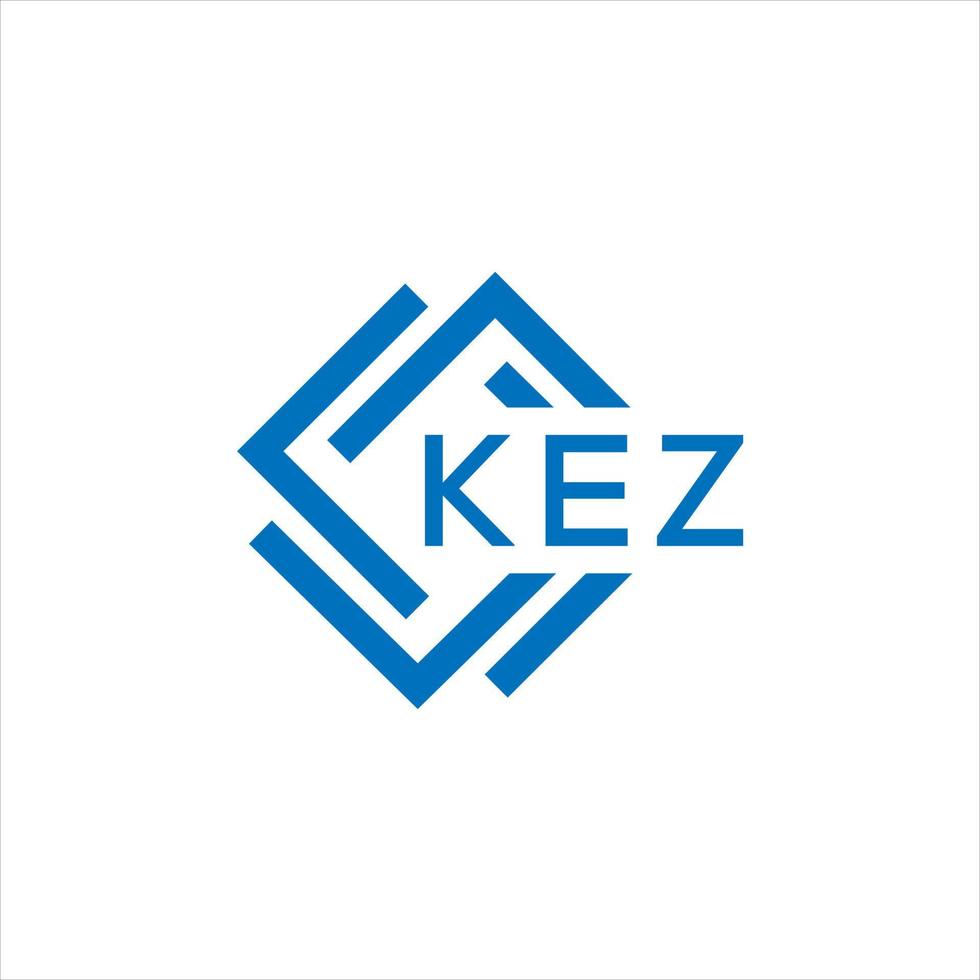 kez brief logo ontwerp Aan wit achtergrond. kez creatief cirkel brief logo concept. kez brief ontwerp. vector