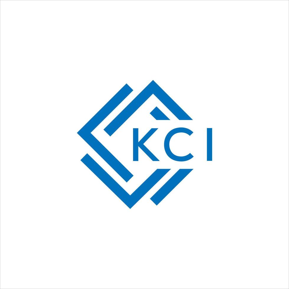 kci brief logo ontwerp Aan wit achtergrond. kci creatief cirkel brief logo concept. kci brief ontwerp. vector