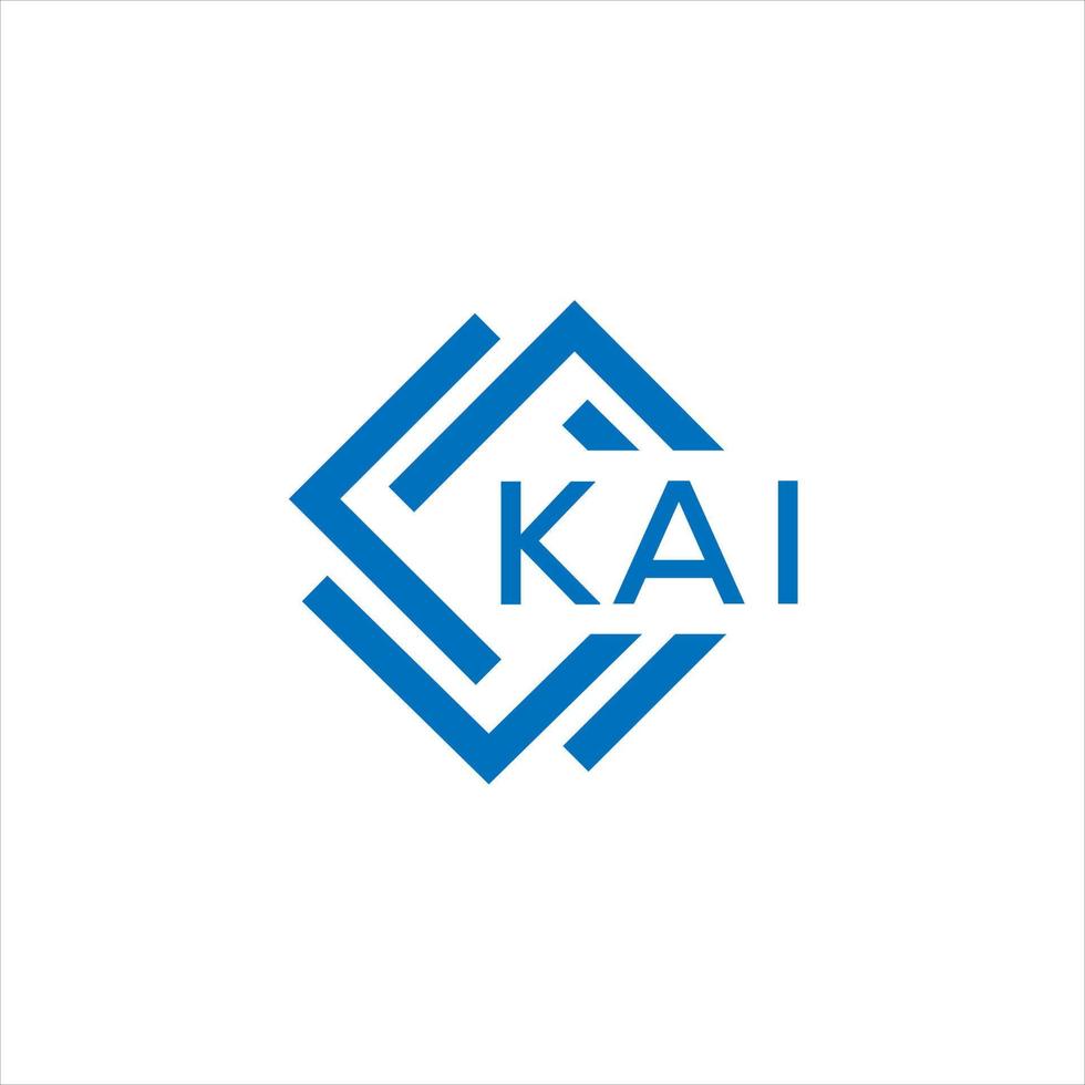 kai brief logo ontwerp Aan wit achtergrond. kai creatief cirkel brief logo concept. kai brief ontwerp. vector