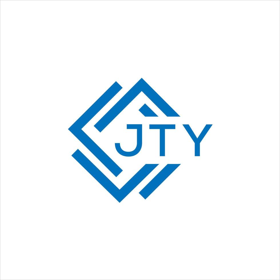 jty brief logo ontwerp Aan wit achtergrond. jty creatief cirkel brief logo concept. jty brief ontwerp. vector