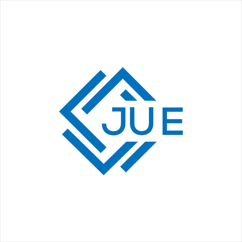 . jue creatief cirkel brief logo concept. jue brief ontwerp.jue brief logo ontwerp Aan wit achtergrond. jue creatief cirkel brief logo concept. jue brief ontwerp. vector