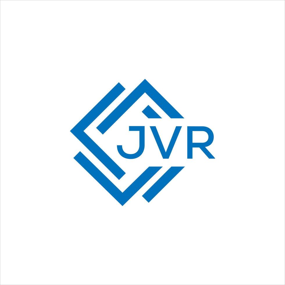 jvr brief logo ontwerp Aan wit achtergrond. jvr creatief cirkel brief logo concept. jvr brief ontwerp. vector