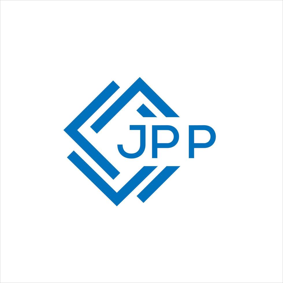 jpp brief logo ontwerp Aan zwart achtergrond. jpp creatief cirkel brief logo concept. jpp brief ontwerp. vector